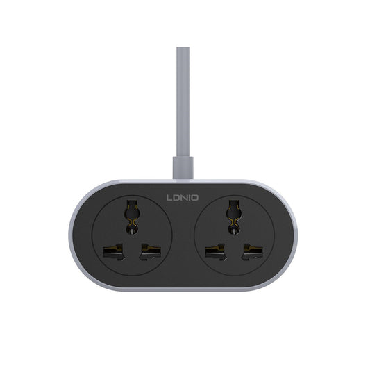 LDNIO 2 AC Outlet Universal Extension Power Socket 10M 2500W LDNIO