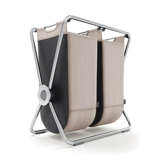DOUBLE X-FRAME LAUNDRY HAMPER