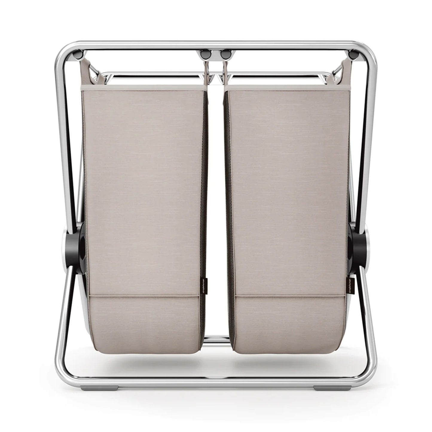 DOUBLE X-FRAME LAUNDRY HAMPER