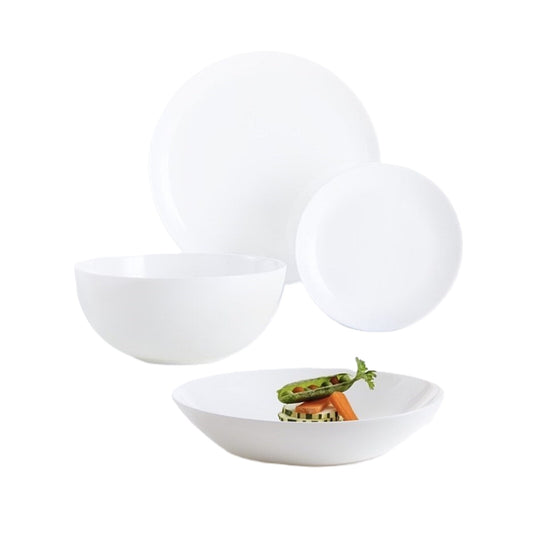 DIWALI WHITE 19PCS  DINNER SET