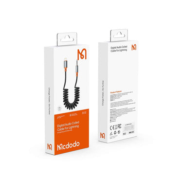 Mcdodo Ca-0890 Digital Audio Coiled For Lightning Black