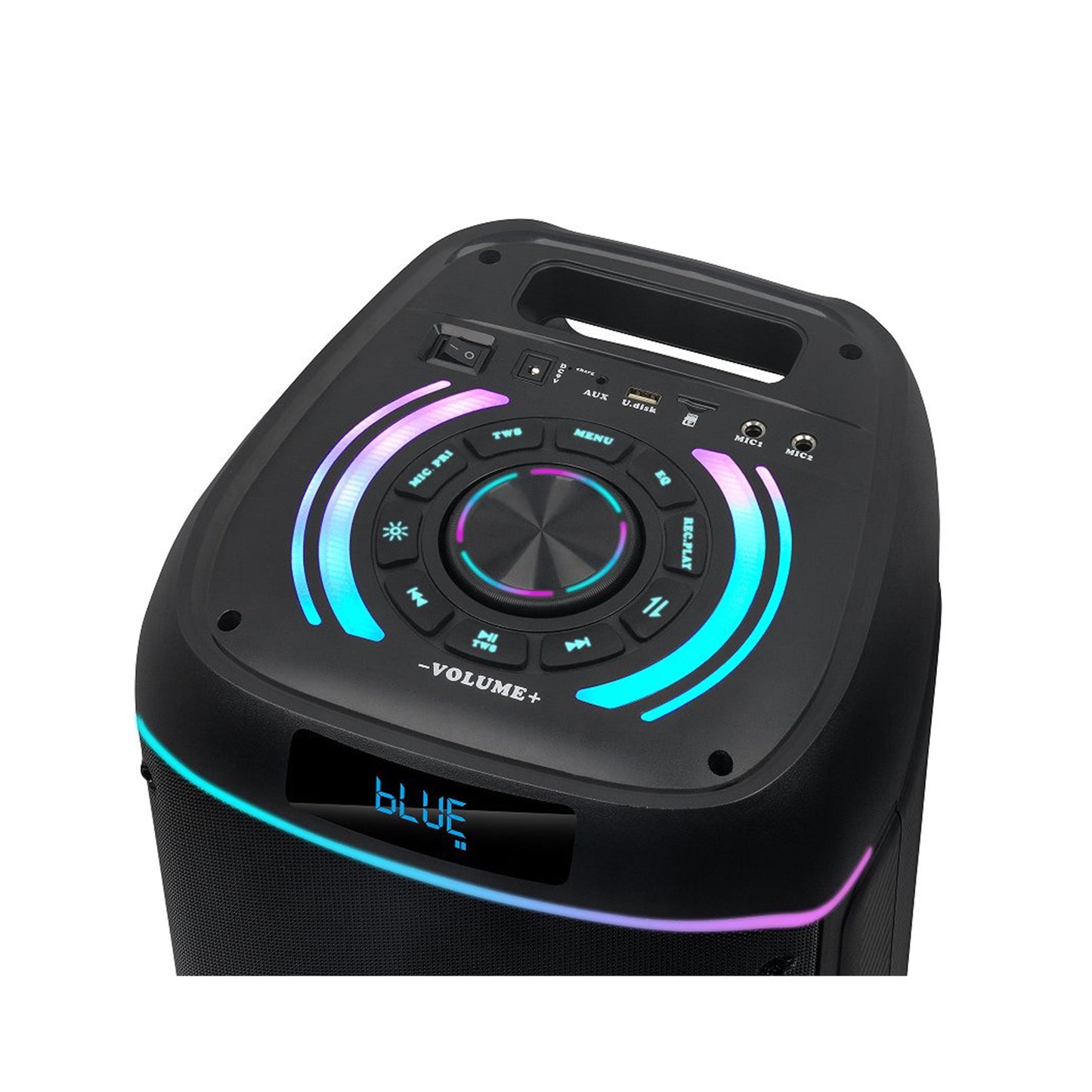 NDR Dual 8inch Portable Bluetooth Speaker with Wireless Mic