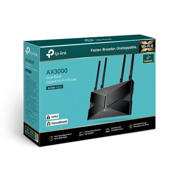 TP LINK AX3000 Dual Band Gigabit Wi-Fi 6 Router TP LINK