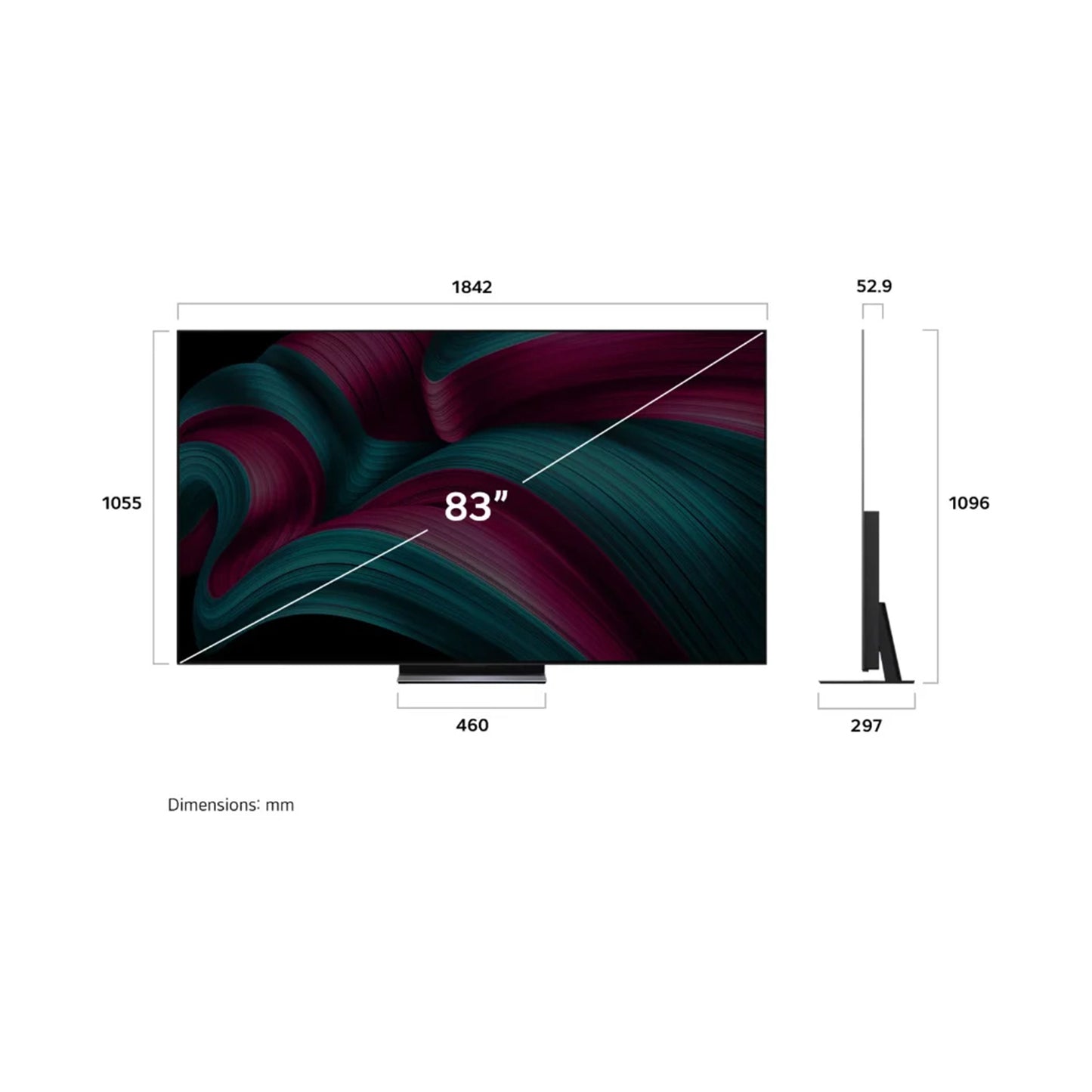 LG 77 INCH OLED EVO AI C5 4K 144hz SMART TV