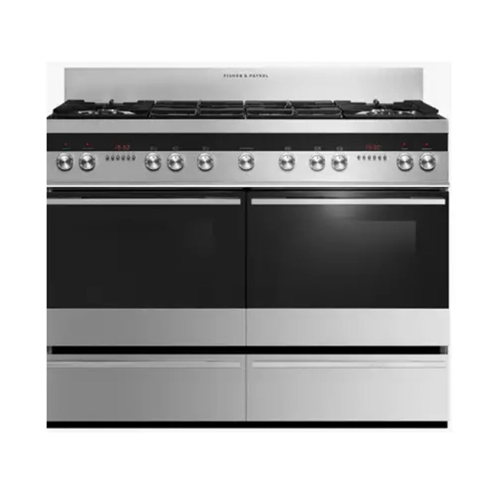 FISHER&PAYKEL Cooker Pro 120cm 6 Gas Burners Double ovens
