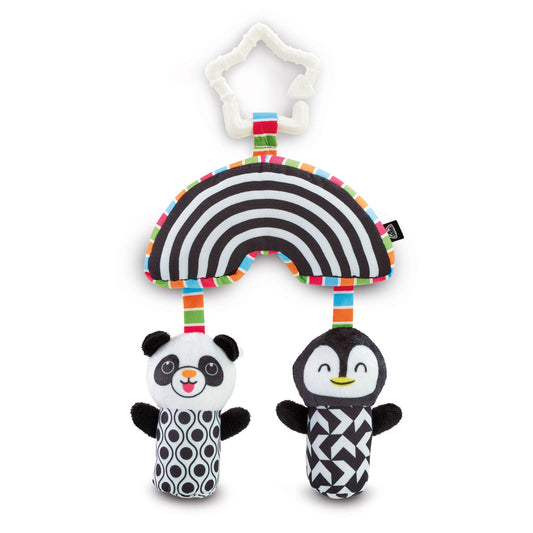 Black & White Baby Wind Chimes Sensory Pram Toy
