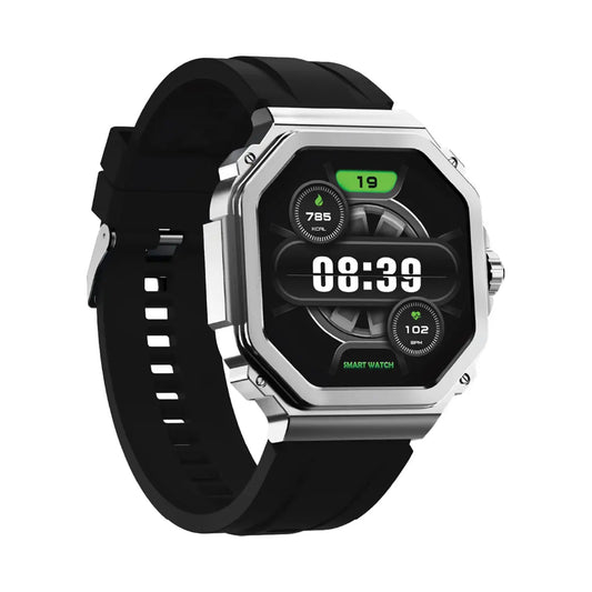 Porodo FitPluse Pro 1.43" Smart Watch Silver Orange Strap