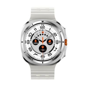 PORODO Voyager Amoled 1.43" SmartWatch - Silver Dial White