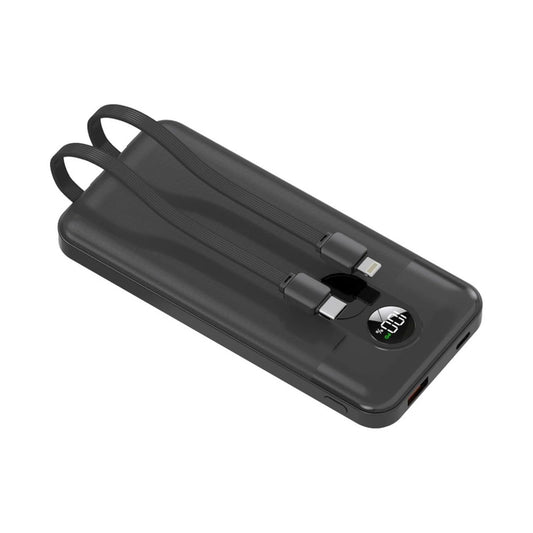 Porodo 10000mAh Powerbank 2xType-C, USB A and Type