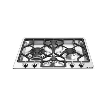 SMEG Hob Gas 60 cm 4 Gas Burners Safety Stainless Steel
