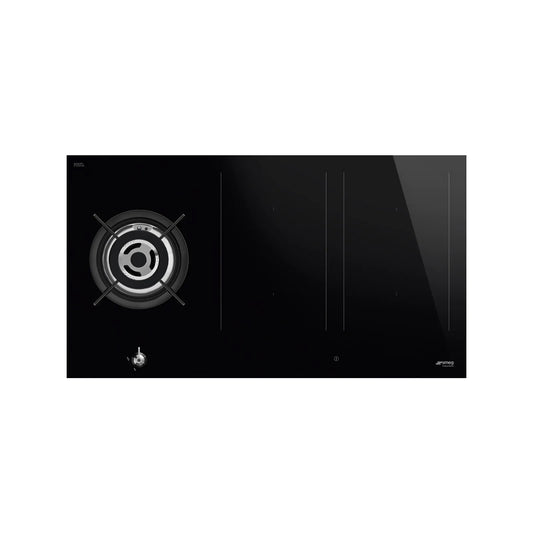 SMEG Hob 90 cm Hybrid Induction + 1 Gas Burner Vitroceramic