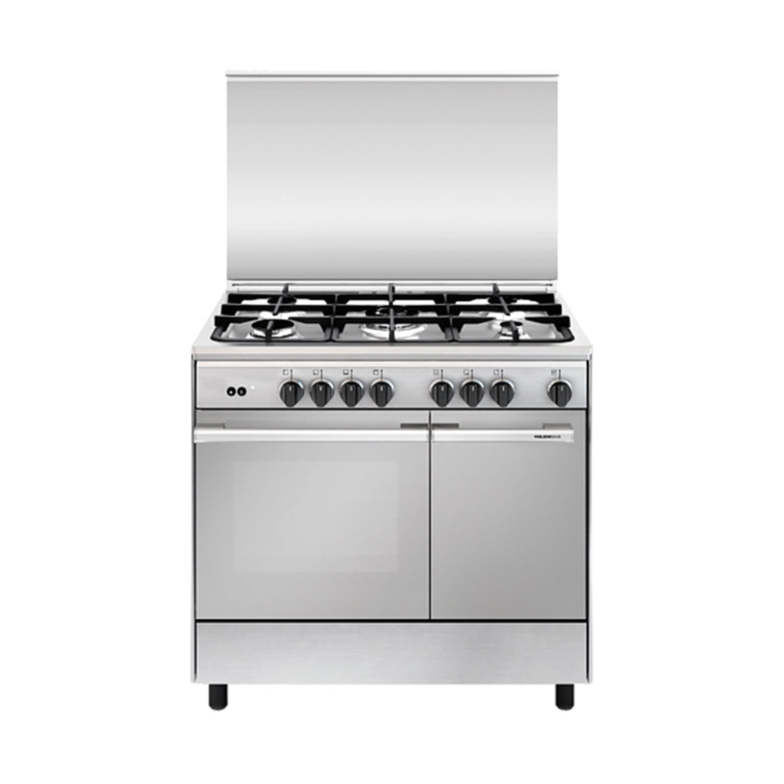 GLEM GAS Cooker Bottle 90Cm 5 Burners Font Inox