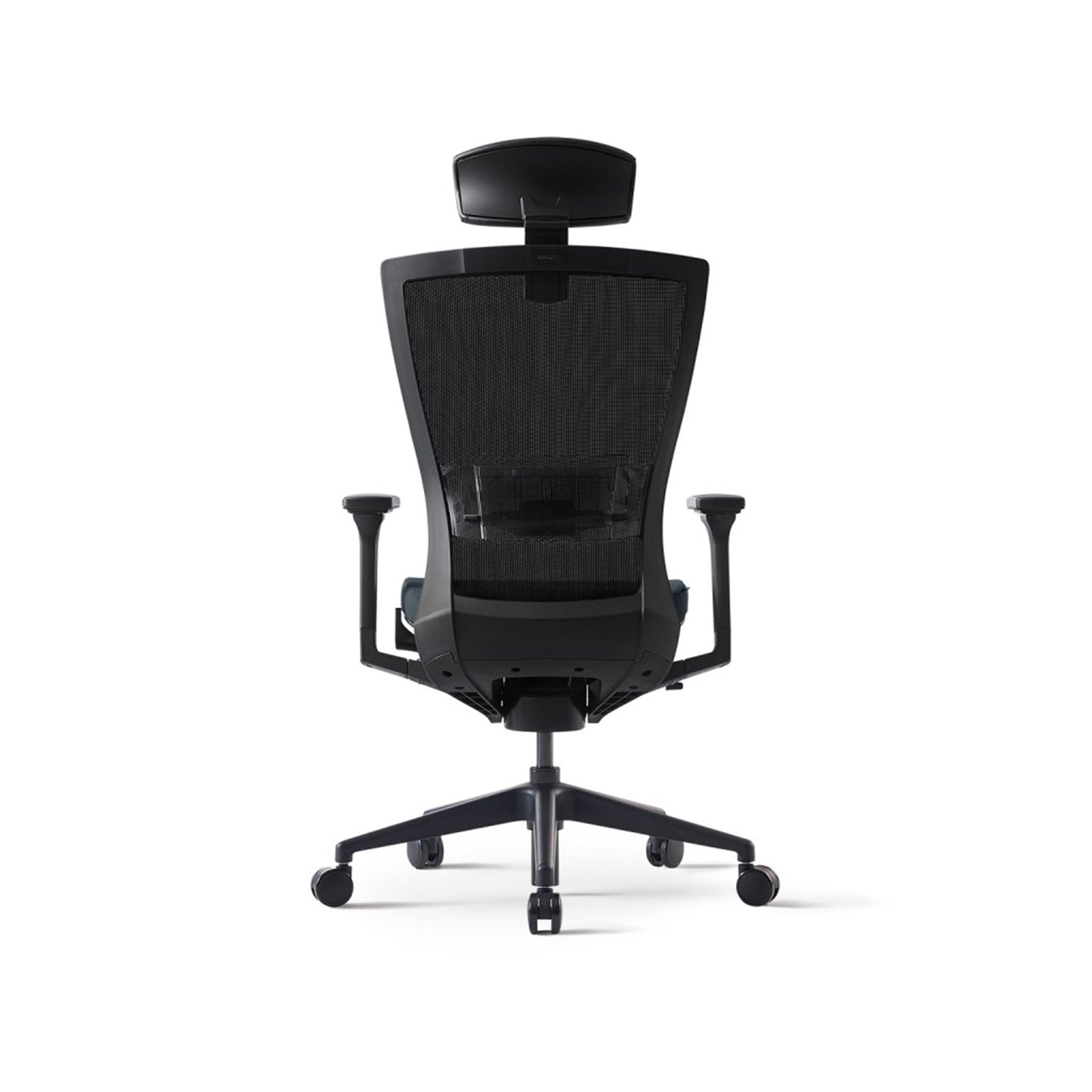 Radius High Mesh Back Chair+Adjustable Arms Black/Black Seat