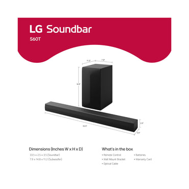 LG Soundbar With Dolby Audio 3.1 Channel