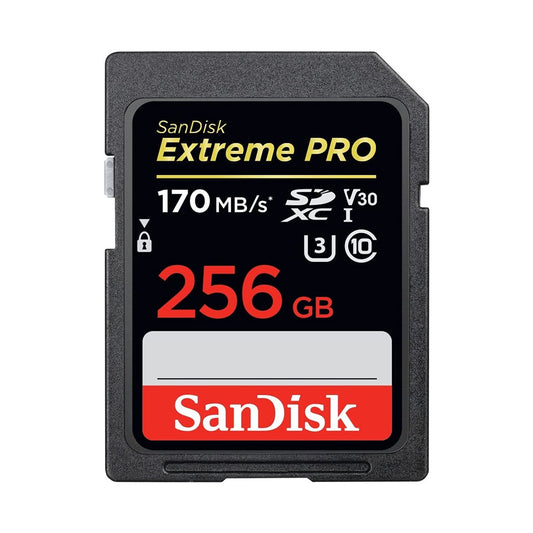 SANDISK SD EXTREME PRO 256GB - 200-140 MB/S - 1334X