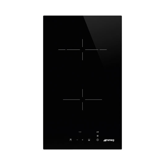 SMEG Hob 30 cm 2 Electric Zones Vitroceramic Black