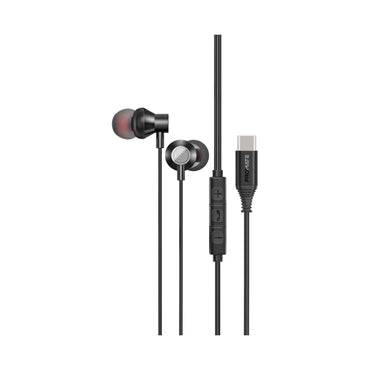 PROMATE Ergonomic In-Ear USB-C Wired Stereo Earphones