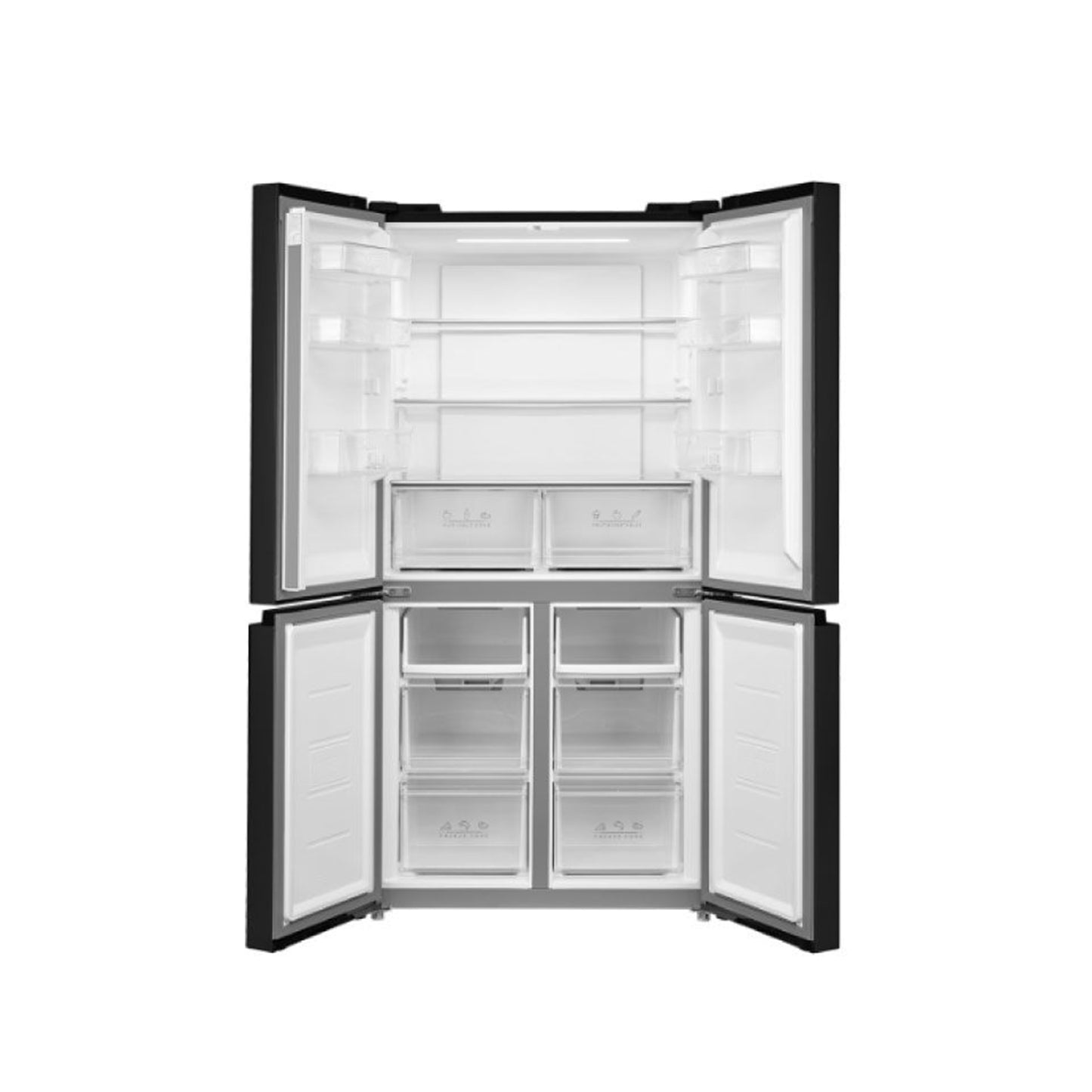 SHARP 24 Cft Refrigerator 4 Doors Glass Black