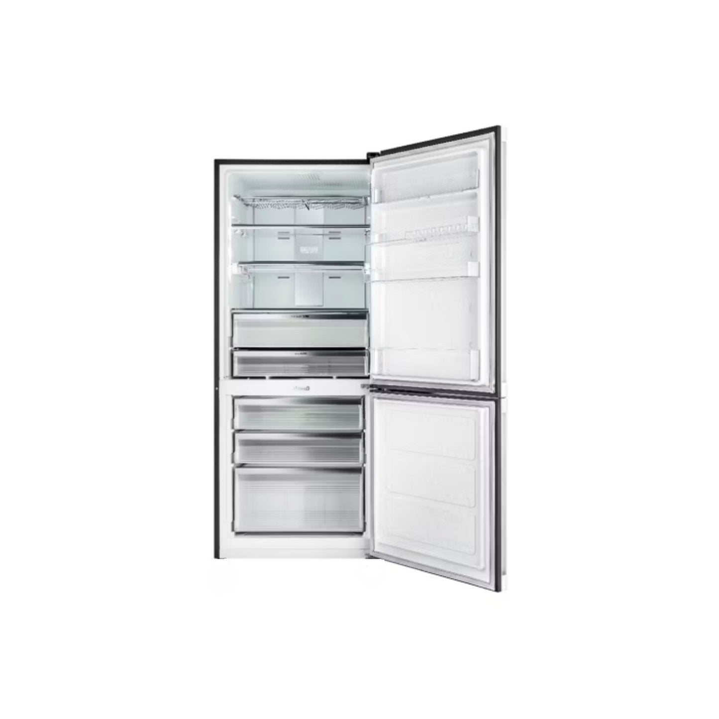 SHARP 27Cft Refrigerator 2 Doors Bottom Freezer Glass Black