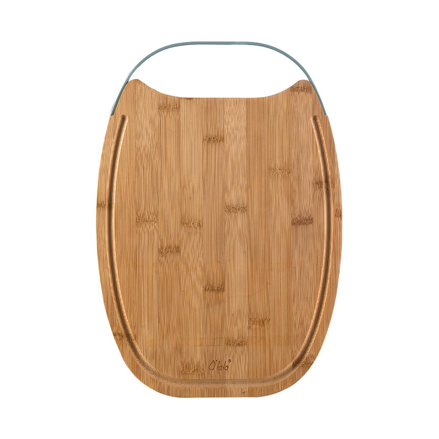 Large Oval Hand-Held Cutting Board
