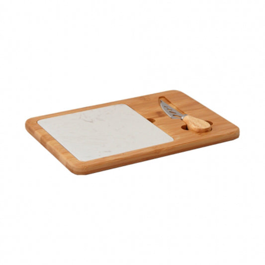 Square cheese board set 1 knife