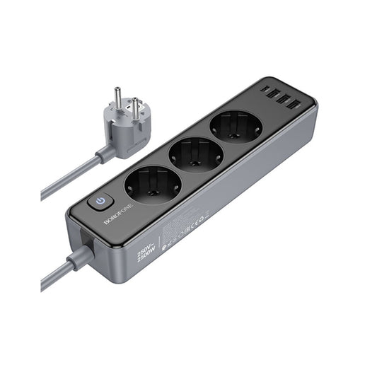 BOROFONE Multifunctional Safety 3 x Socket-USB-C + USB-A