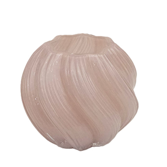 Vase Pink spiral 18x16cm