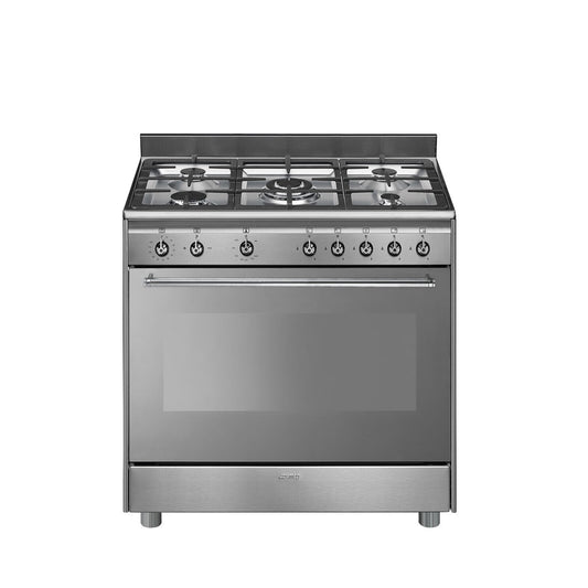 SMEG Cooker Wide 90cm Safety Stainless Steel