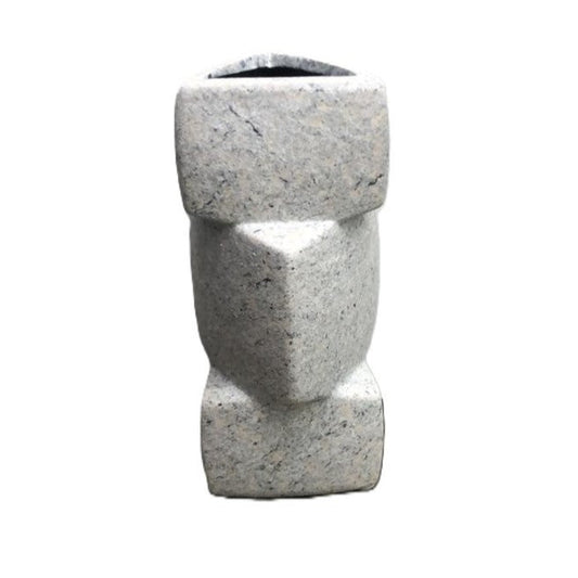 Vase Ceramic White &Grey.