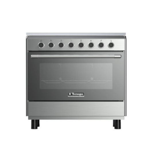 TECNOGAS Cooker 90 Cm Wide 4 Gas Burners+1TB Stainless Steel