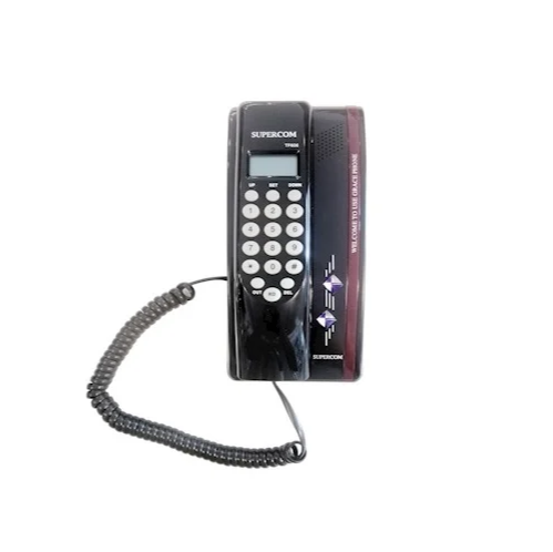 Supercom Telephone Table And Wall Mountable - Black