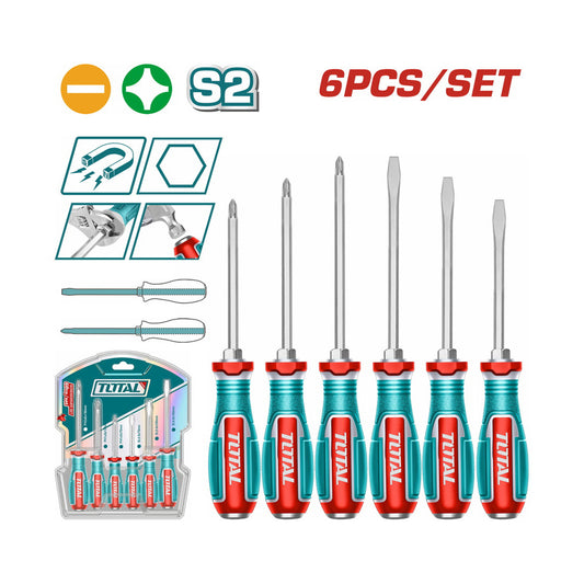 6 Pcs go-through screwdriver set TOTAL