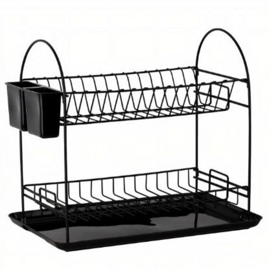 Dish Rack Metal Black