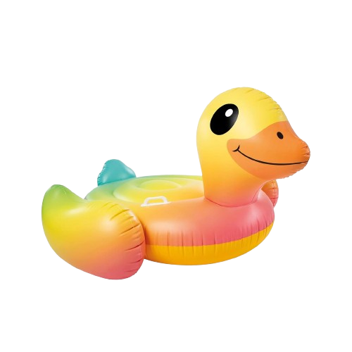 Intex Rainbow Duck Ride-On 1.6X1.18M