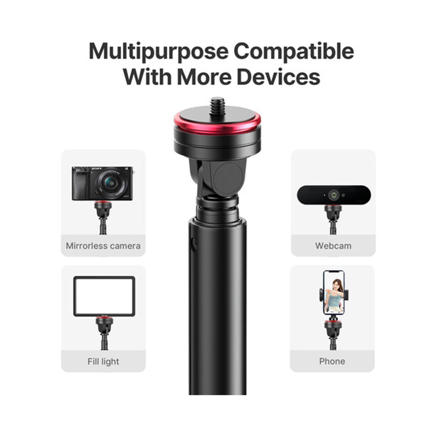 Ulanzi Metal Light Stand with Phone Mount
