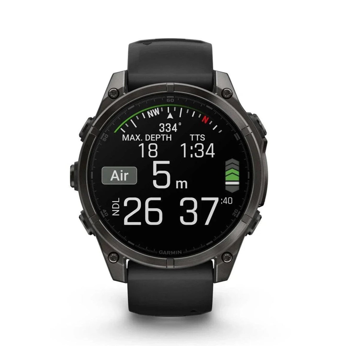 Garmin Fenix 6S - Sapphire Carbon Grey DLC with Black Band