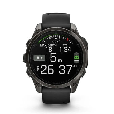Garmin Fenix 6S - Sapphire Carbon Grey DLC with Black Band