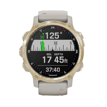 Garmin Descent Mk2S Light Gold with Light Sand Silicone Band