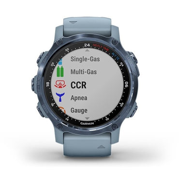 Garmin Descent Mk2S Mineral Blue With SeaFoam Silicone Band