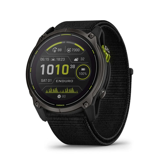 Garmin Enduro - Carbon Gray DLC Titanium With Black UltraFit