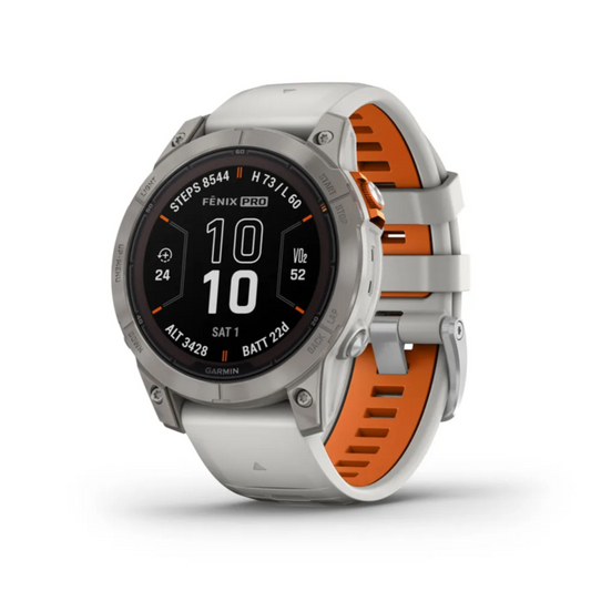 Garmin Fenix 7 Pro Sapphire Solar Edition Gray - Orange Band