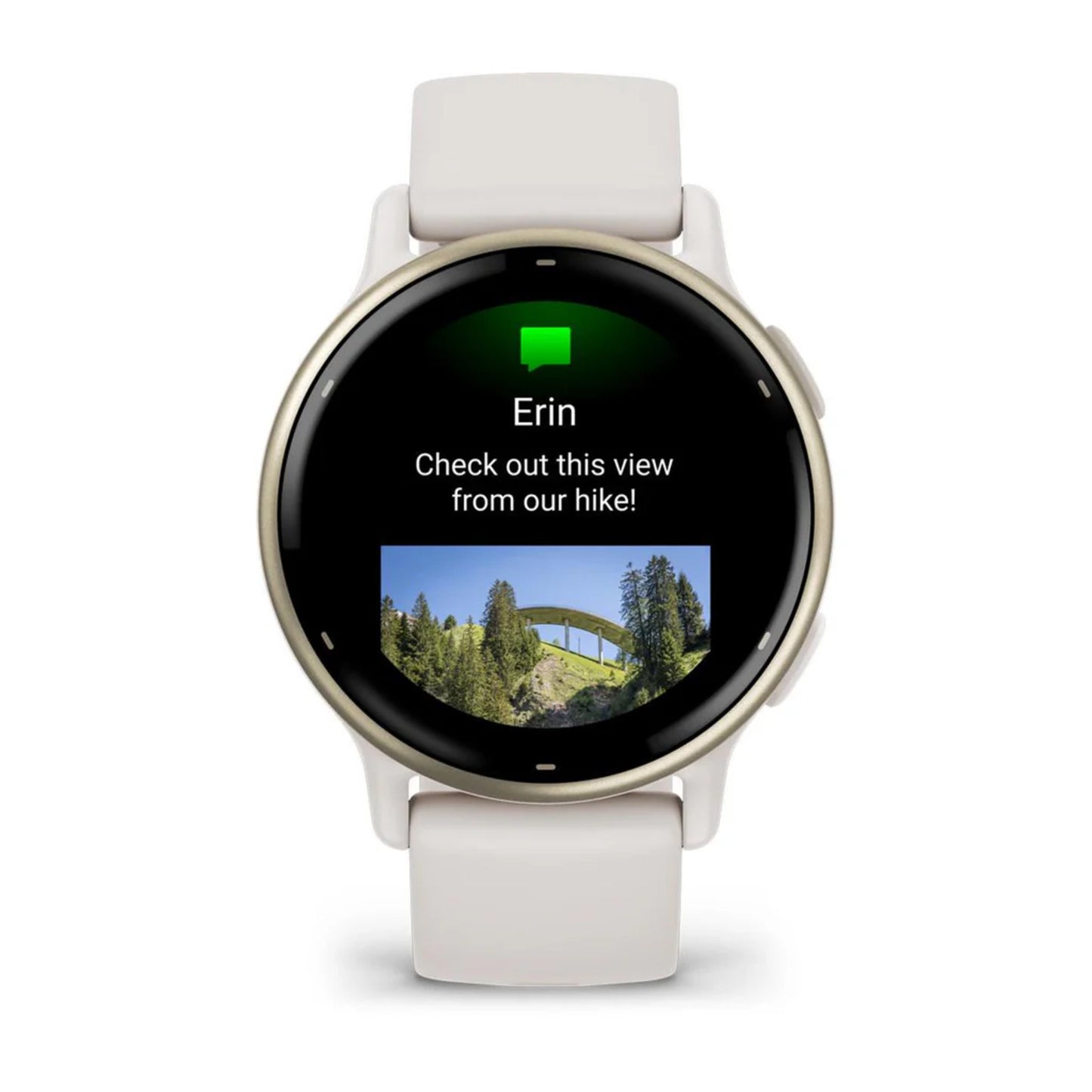 Garmin Vivoactive 5 Cream Gold Aluminium Bezel - Ivory Case