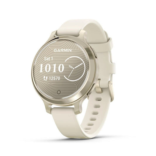 Garmin Lily 2 Active -Lunar Gold With Bone Silicone Band