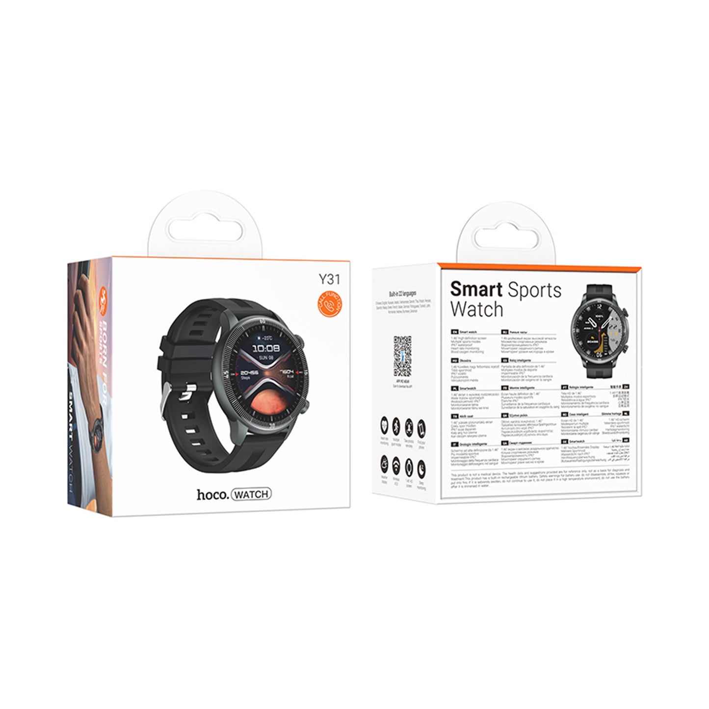 HOCO Y31 Smart Sport Watch - Black