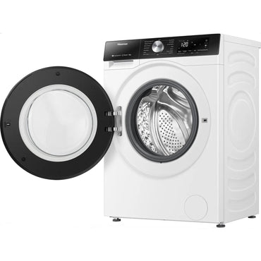 HISENSE Washer Front Load 12 KG 1400 RPM Steam Wifi White