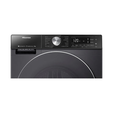 HISENSE Washer Front Load 12 KG 1400RPM A+++ Wi-Fi Black