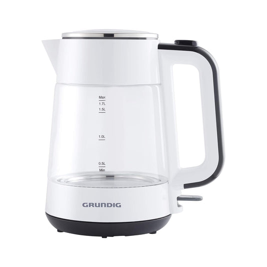 Grundig Kettle Glass 1.7L 2400W Black, White