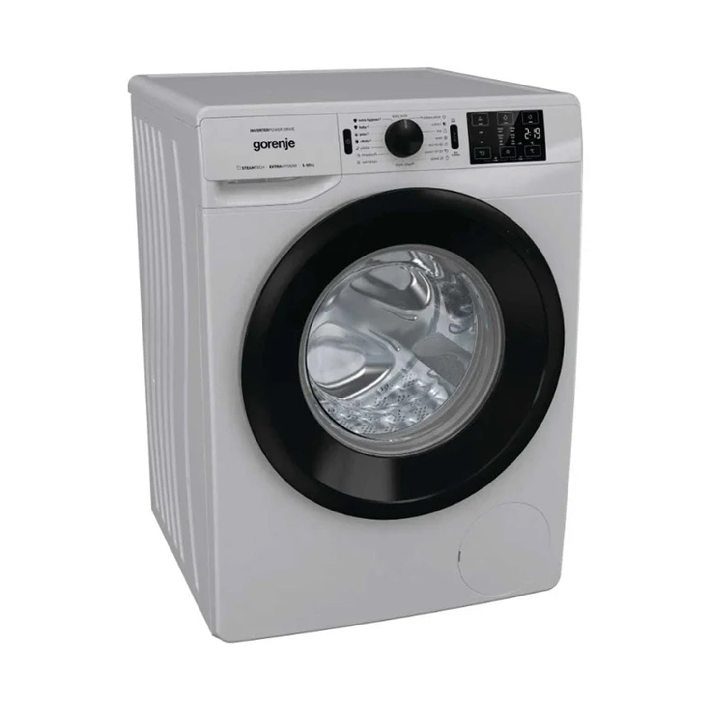 GORENJE Washer Front Load 9KG 1400Rpm Inverter Steam Silver