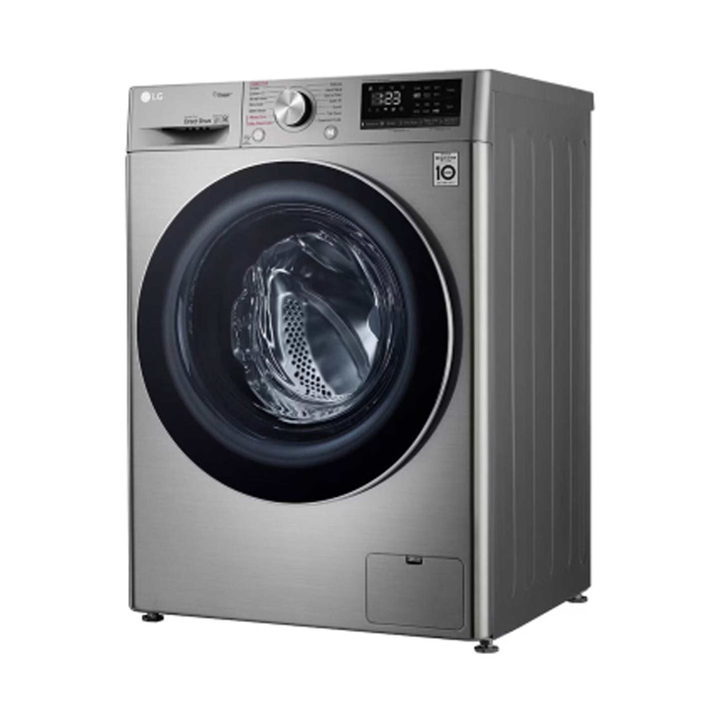 LG Washer 8Kg Front Load 1400 RPM Silver