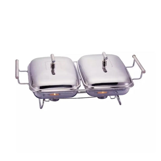 XM FOOD WARMER RECT 2X1.5L +COVER 29.5*18*5